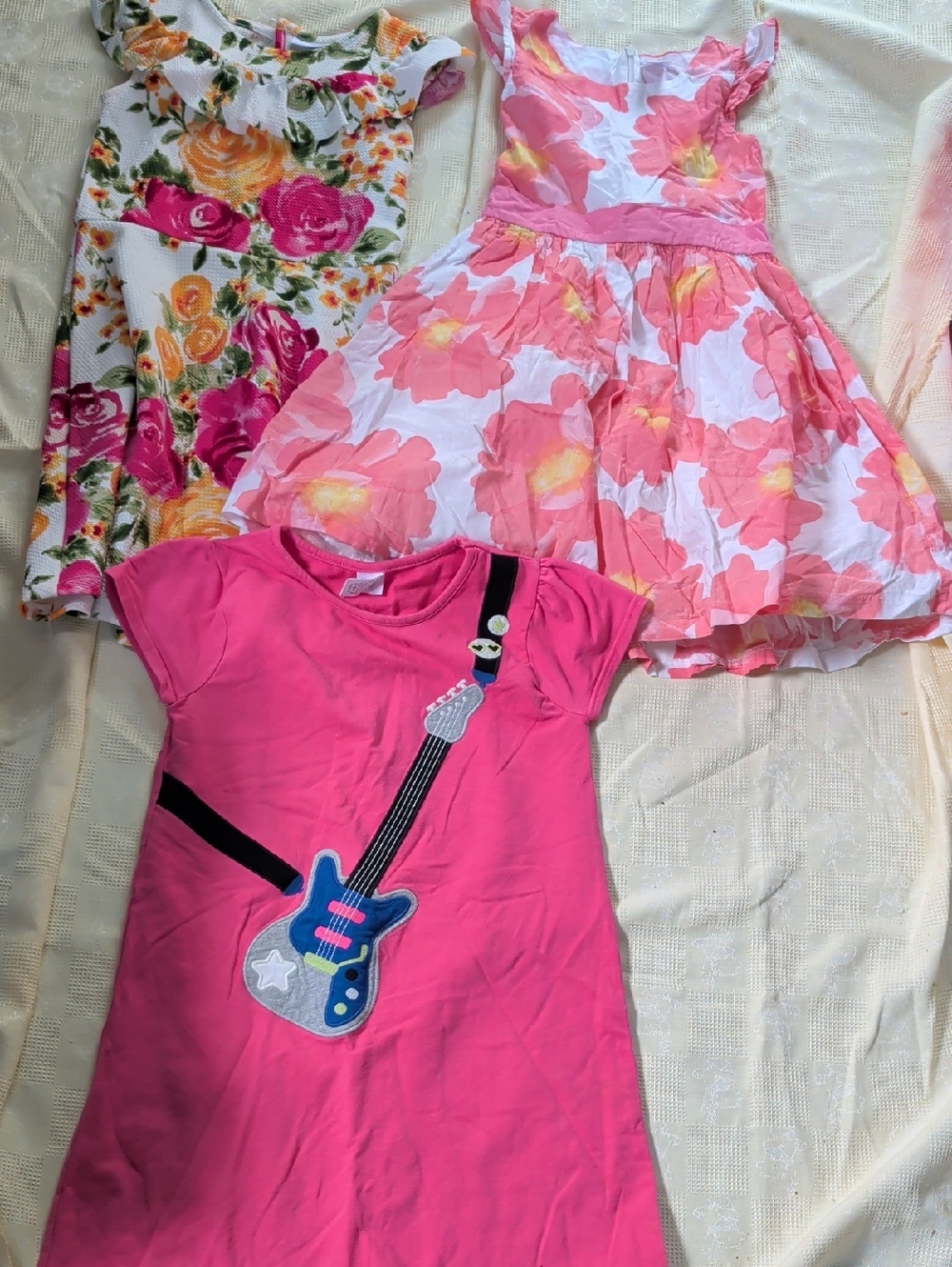 Gymboree Girls Pink and White Floral Dress